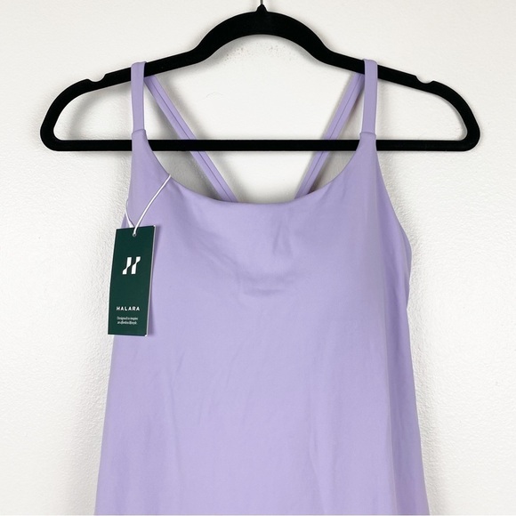 Halara Purple Everyday Cloudful Backless 2-in-1 Activity Dress Wannabe XS NWT - Picture 6 of 7
